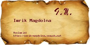Imrik Magdolna névjegykártya